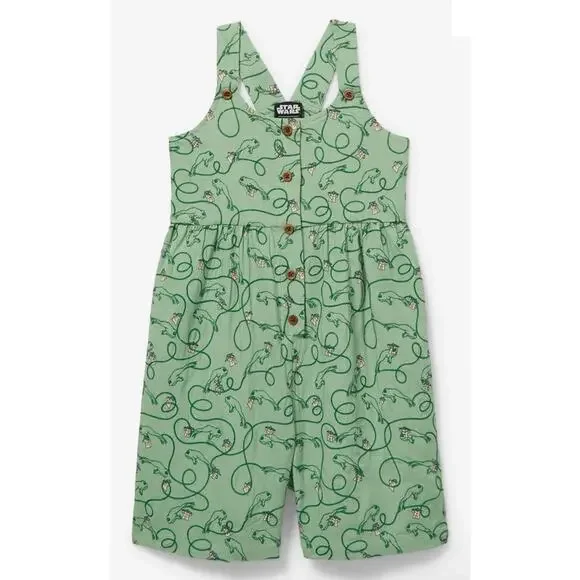 Disney Star Wars Grogu Button Front Toddler Romper — BoxLunch Exclusive -Size 3T - Picture 1 of 4